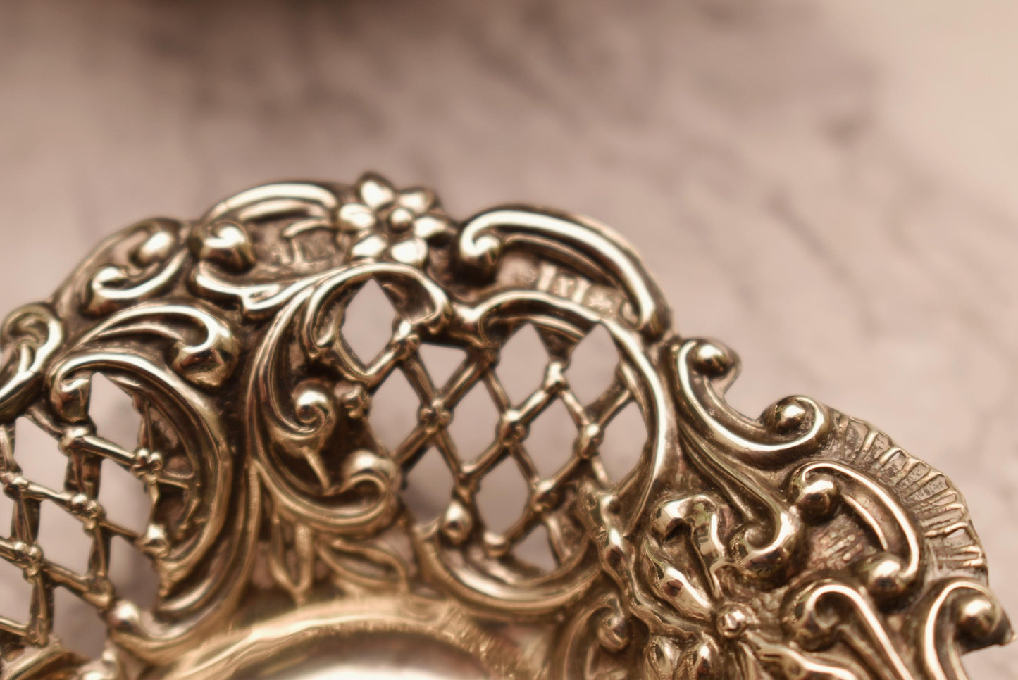 Pair of Silver Victorian Dishes - Stunning Heart Shaped 1897 Henry Matthews Bon Bon Trays