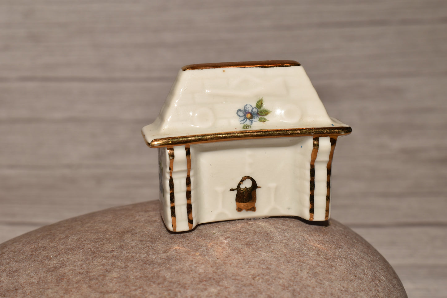 Limoges Doll House Furniture - Beautiful French Porcelain Miniature Fireplace