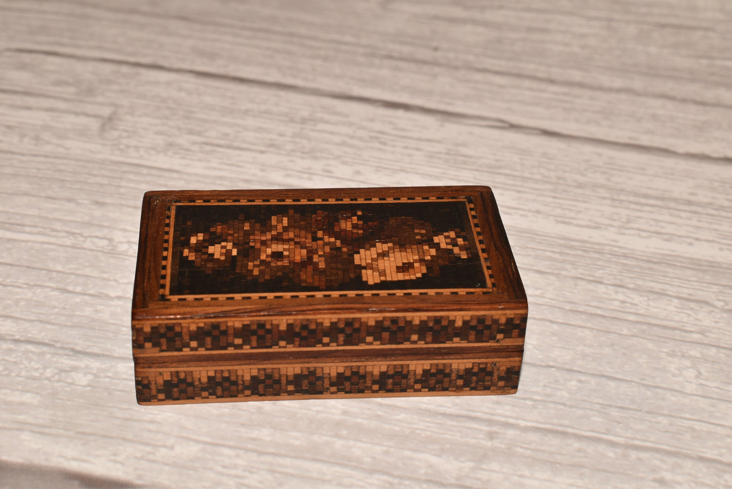 Antique Tunbridge Box - Gorgeous Victorian 1878 with Provenance Grand Tour