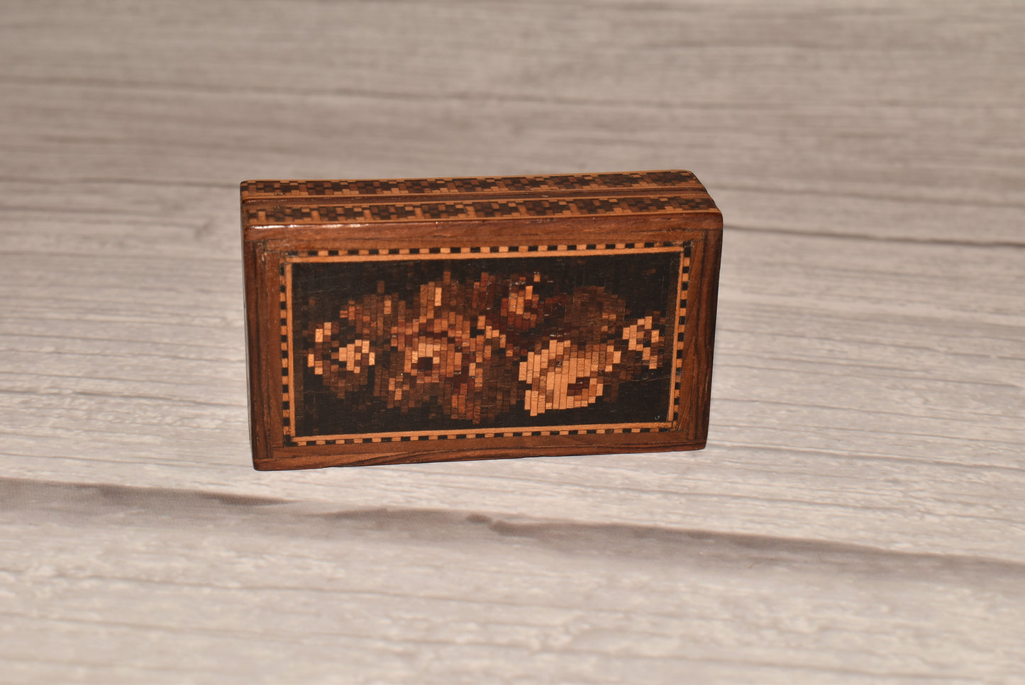 Antique Tunbridge Box - Gorgeous Victorian 1878 with Provenance Grand Tour