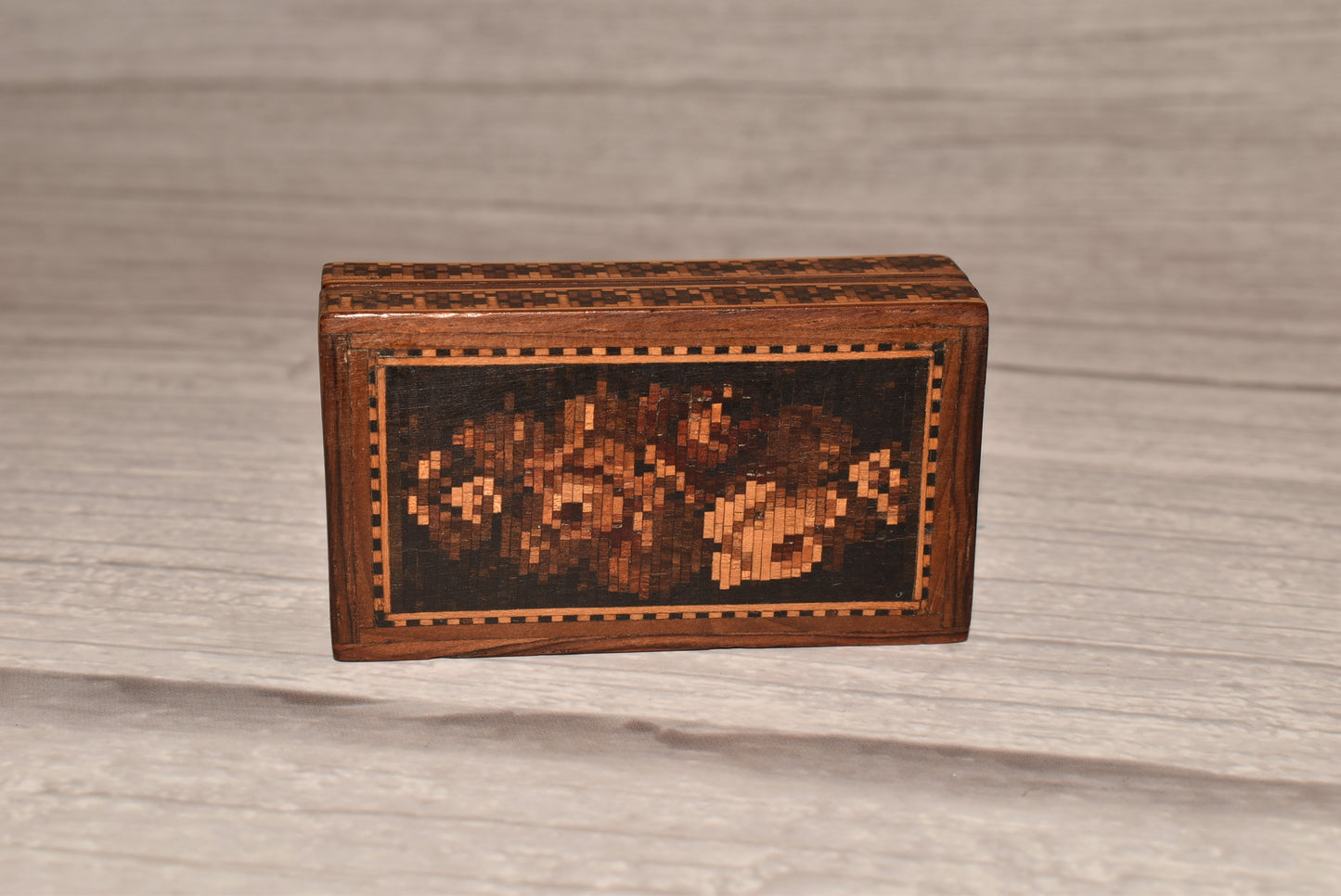 Antique Tunbridge Box - Gorgeous Victorian 1878 with Provenance Grand Tour