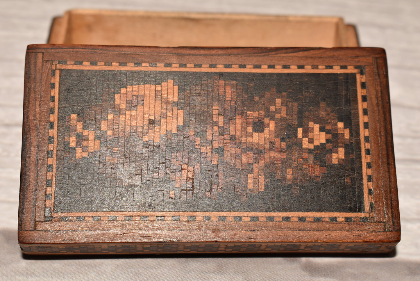 Antique Tunbridge Box - Gorgeous Victorian 1878 with Provenance Grand Tour
