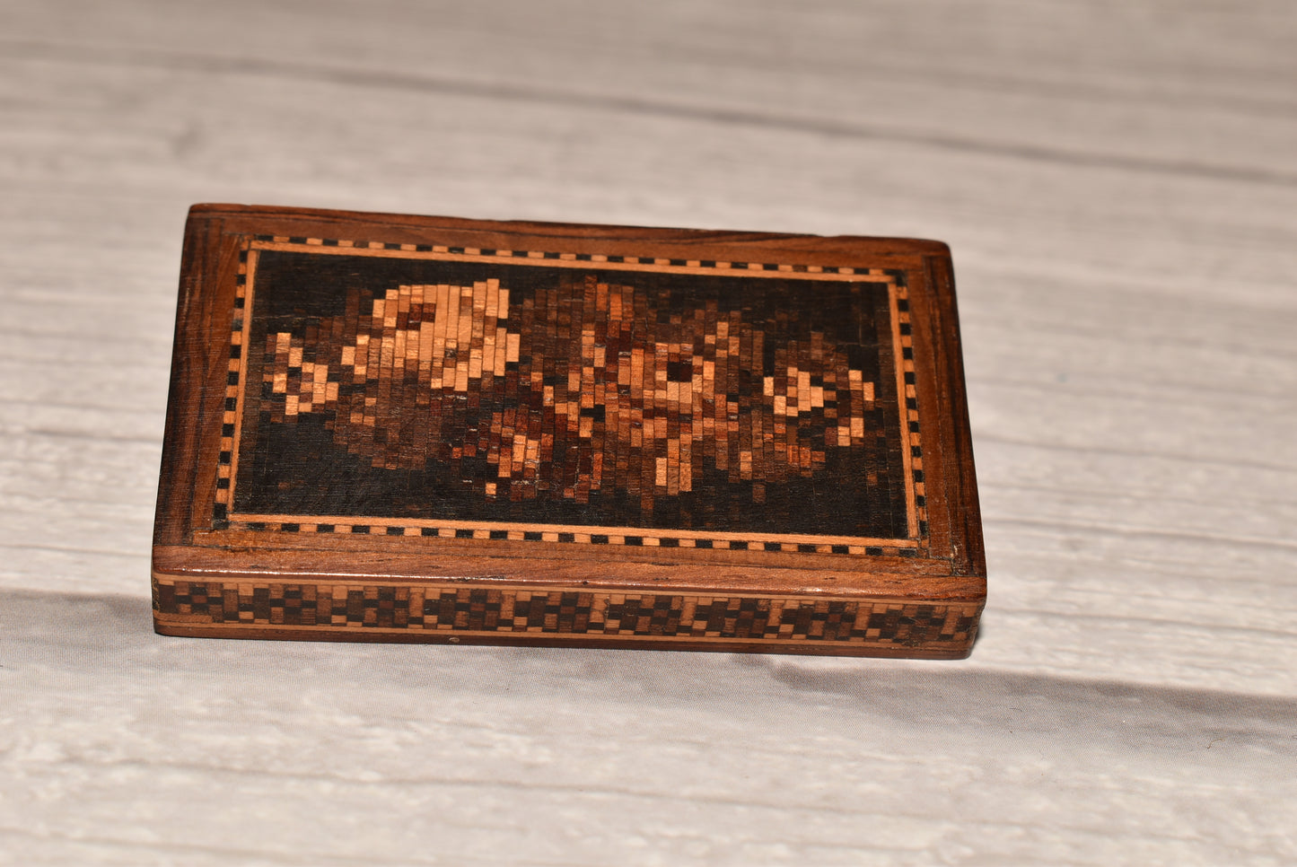 Antique Tunbridge Box - Gorgeous Victorian 1878 with Provenance Grand Tour