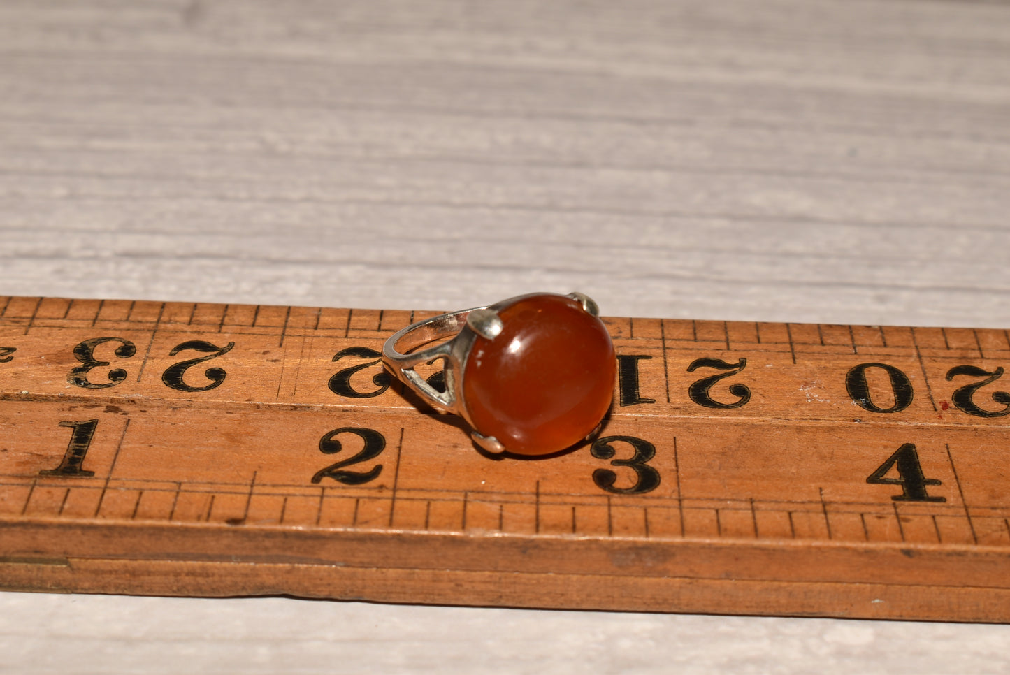 Silver Carnelian Ring - Gorgeous 1962 Thomas Kerr Ebbutt Edinburgh Silver Size Q