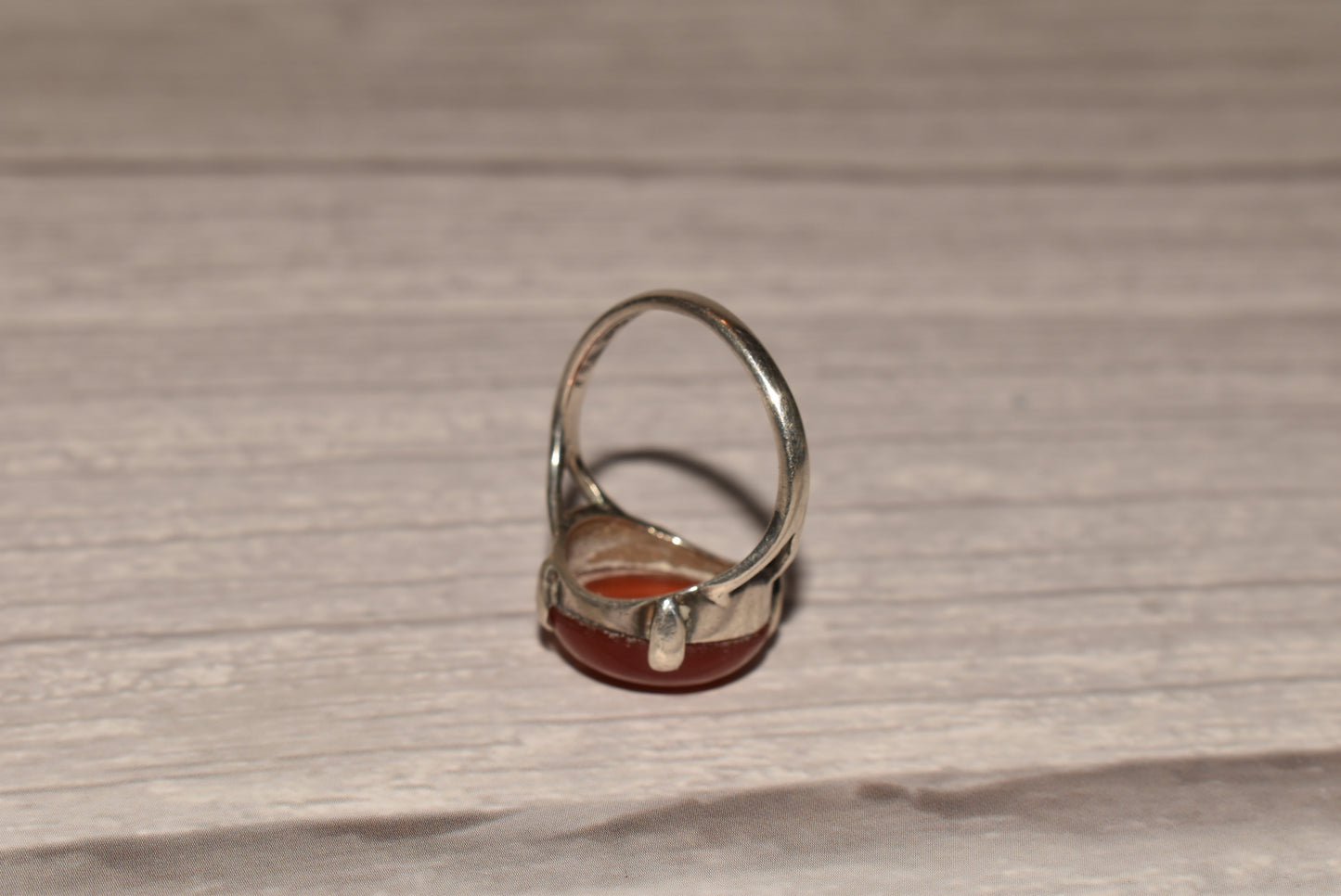 Silver Carnelian Ring - Gorgeous 1962 Thomas Kerr Ebbutt Edinburgh Silver Size Q