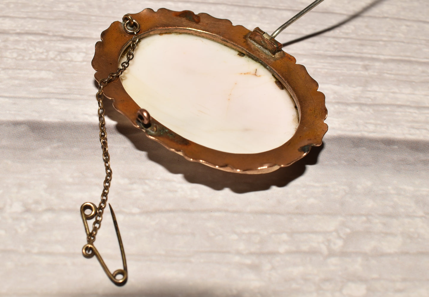 Stunning Victorian Cameo - Large Classical Bacchanalian Goddess with Vines and Grapes Pendant or Brooch