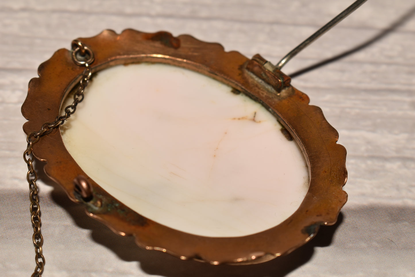 Stunning Victorian Cameo - Large Classical Bacchanalian Goddess with Vines and Grapes Pendant or Brooch