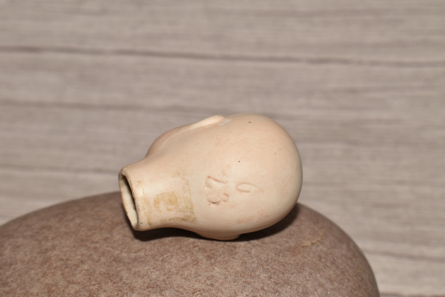 Victorian Doll Head - Beautiful Porcelain Head with Blue Eyes