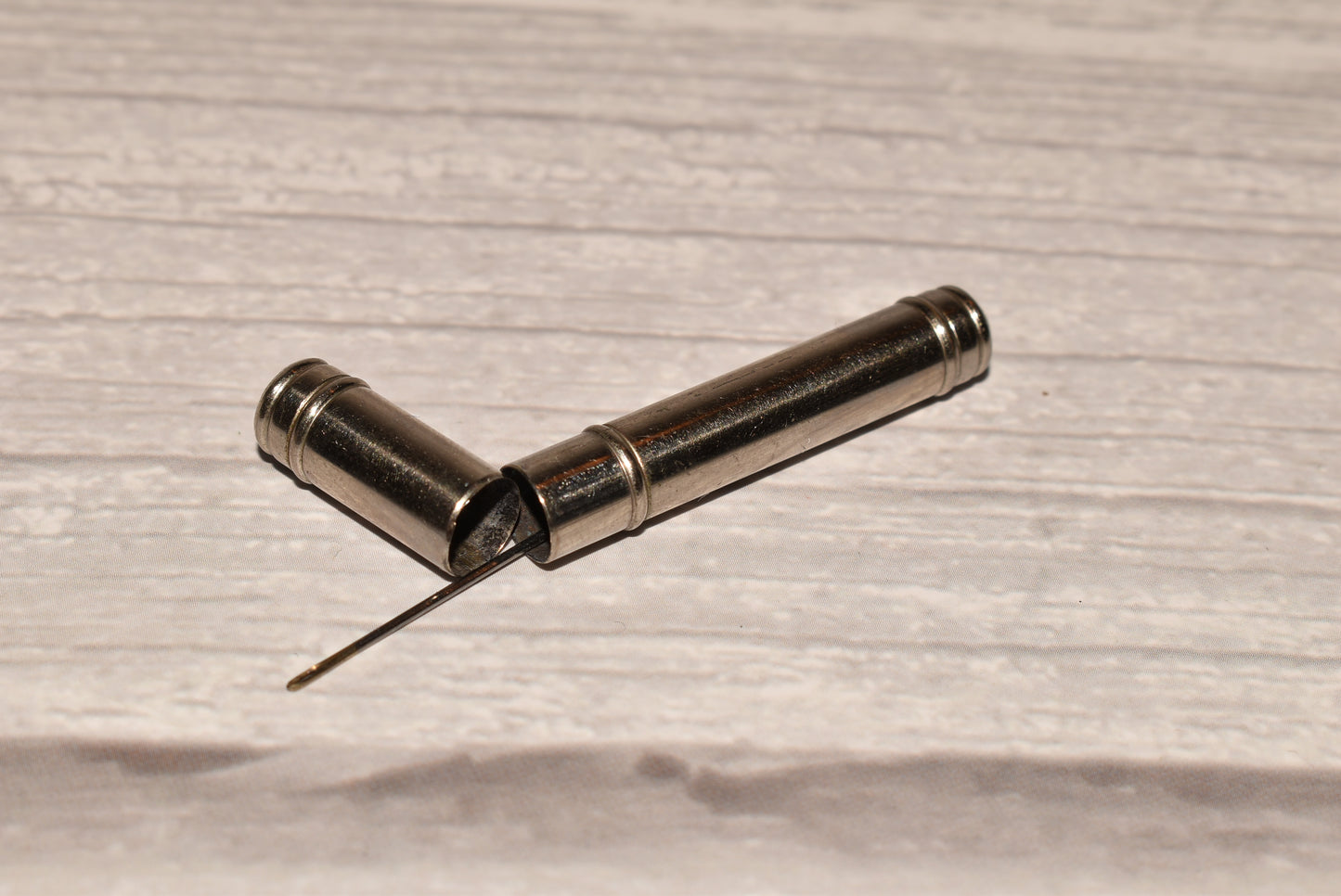 Antique Needle Case - Charming Little Steel Notion