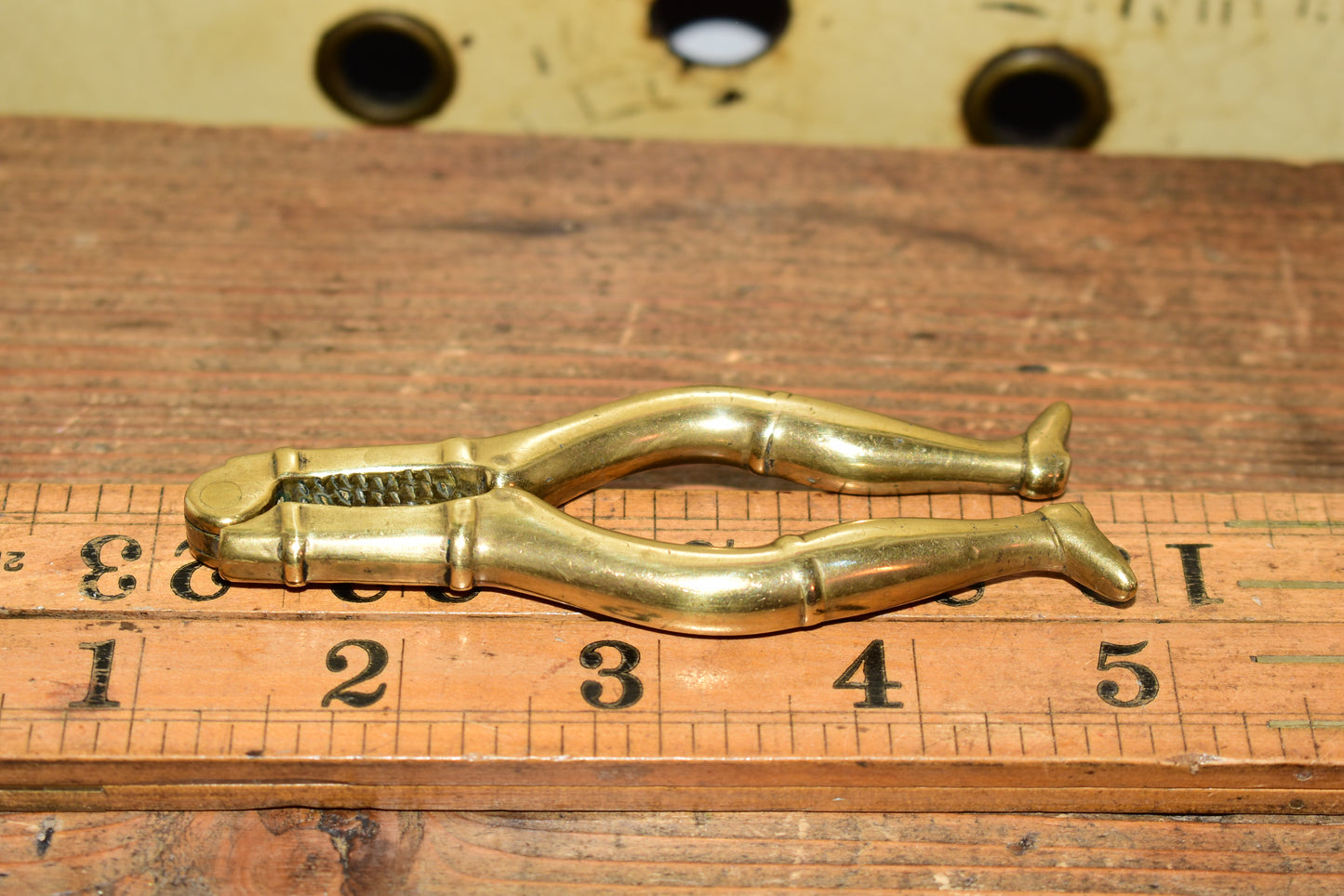 Rare Antique Solid Brass 'Naughty Nellie' Ladies Legs Nutcracker with Pointed Shoes Victorian Novelty