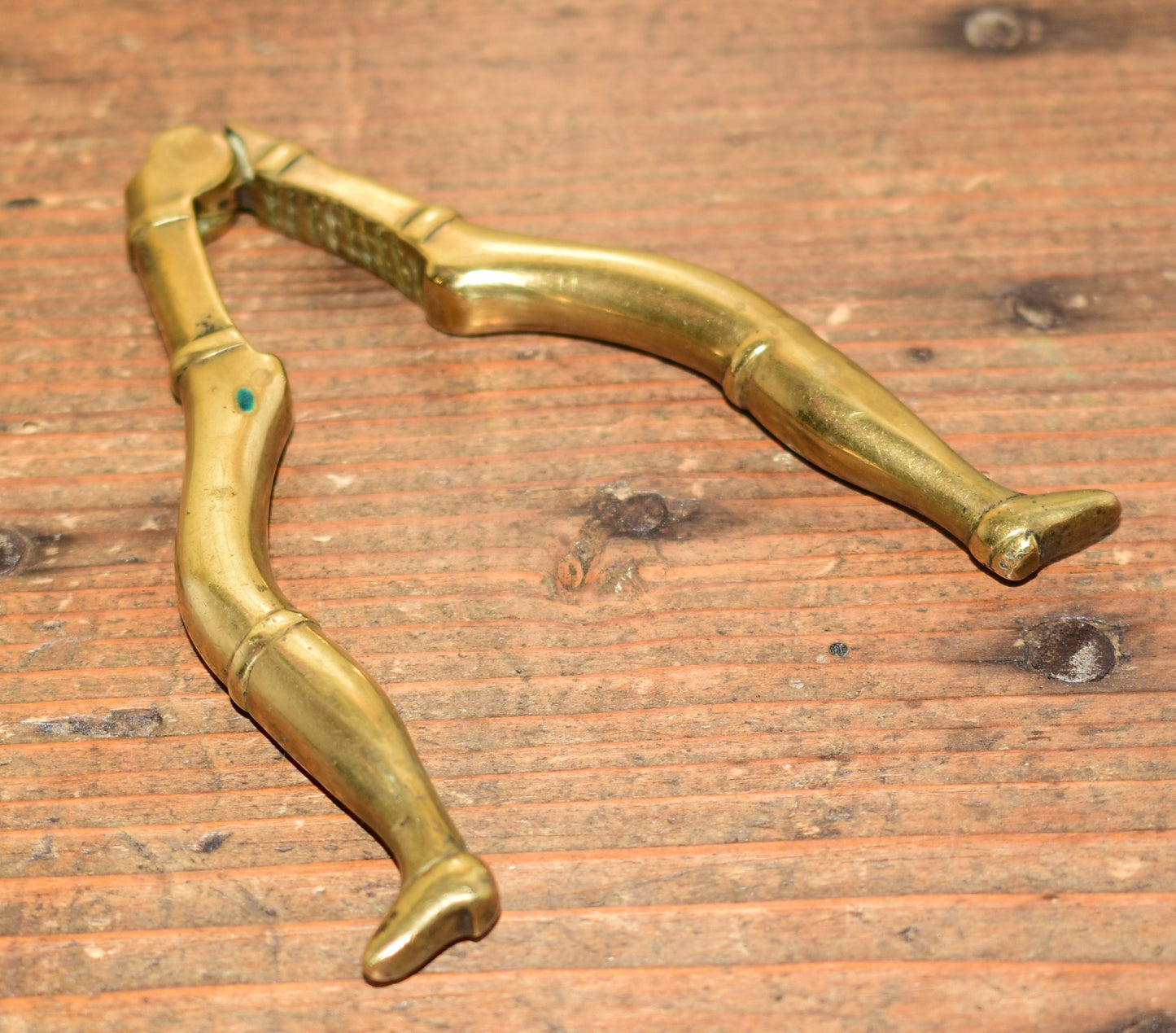 Rare Antique Solid Brass 'Naughty Nellie' Ladies Legs Nutcracker with Pointed Shoes Victorian Novelty