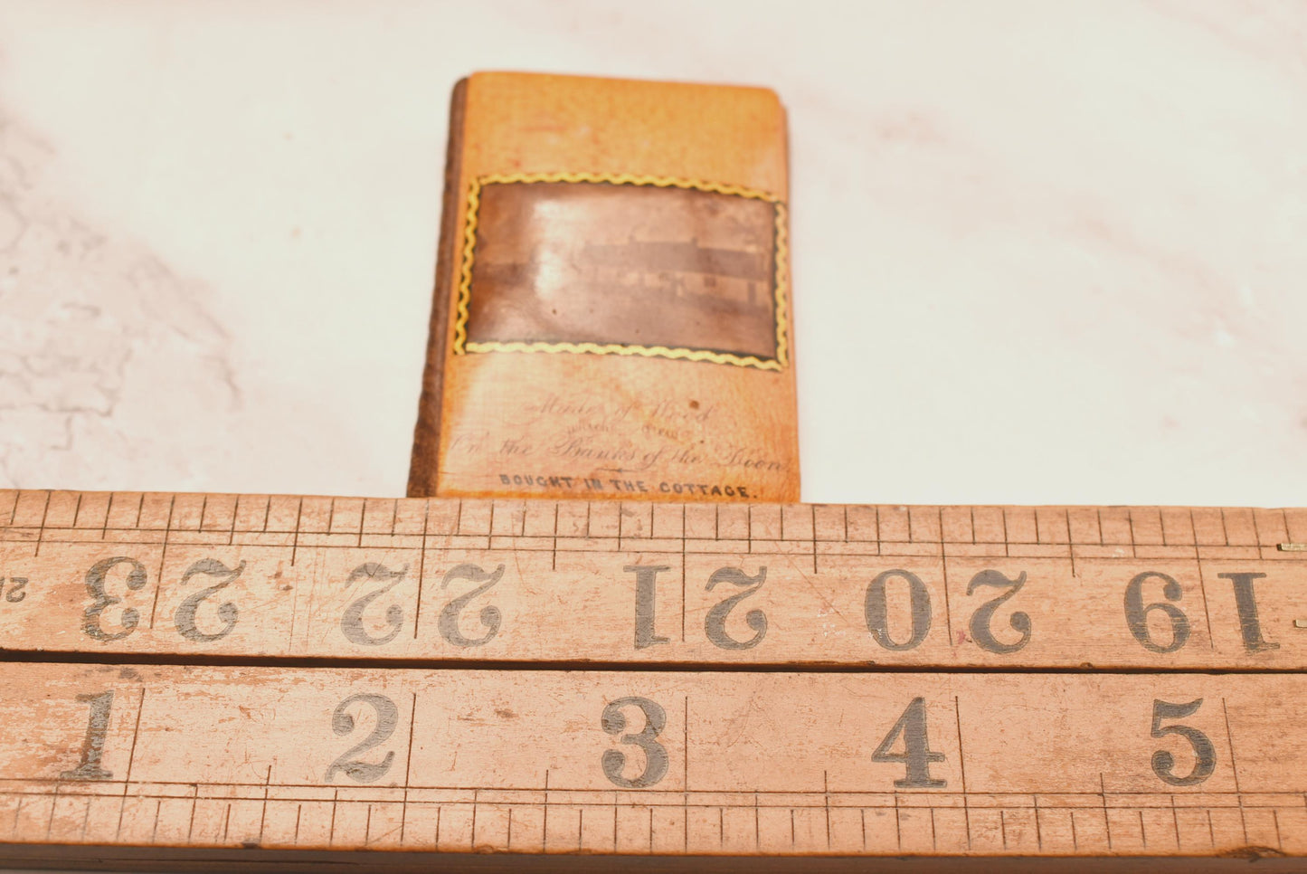 Antique Robert Burns Mauchline Needle Case - Beautiful Rare Victorian Made of the Wood That Grows on the Banks of the Doon