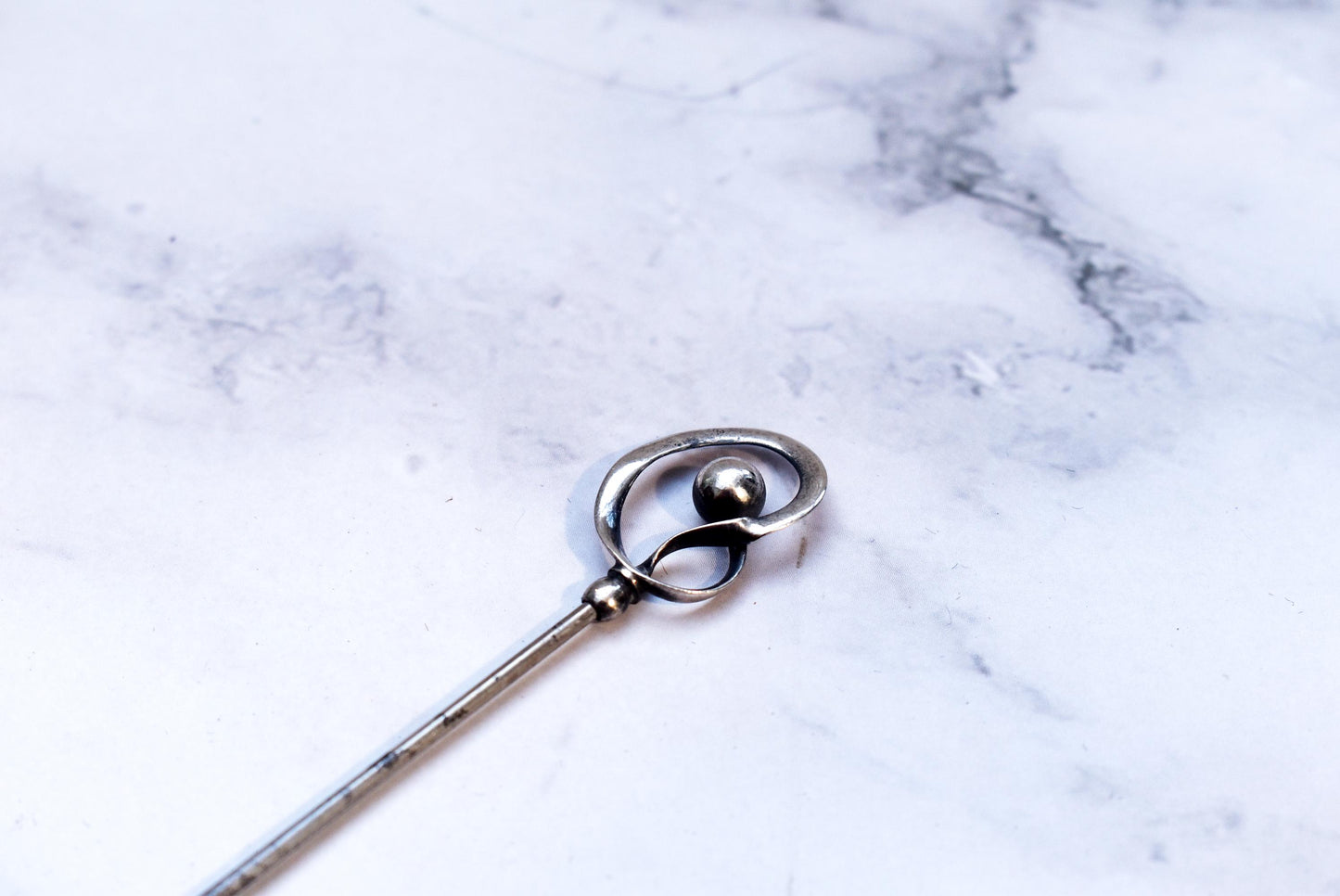 Antique Charles Horner Hat Pin - Gorgeous Large Art Nouveau Design Edwardian Accessory