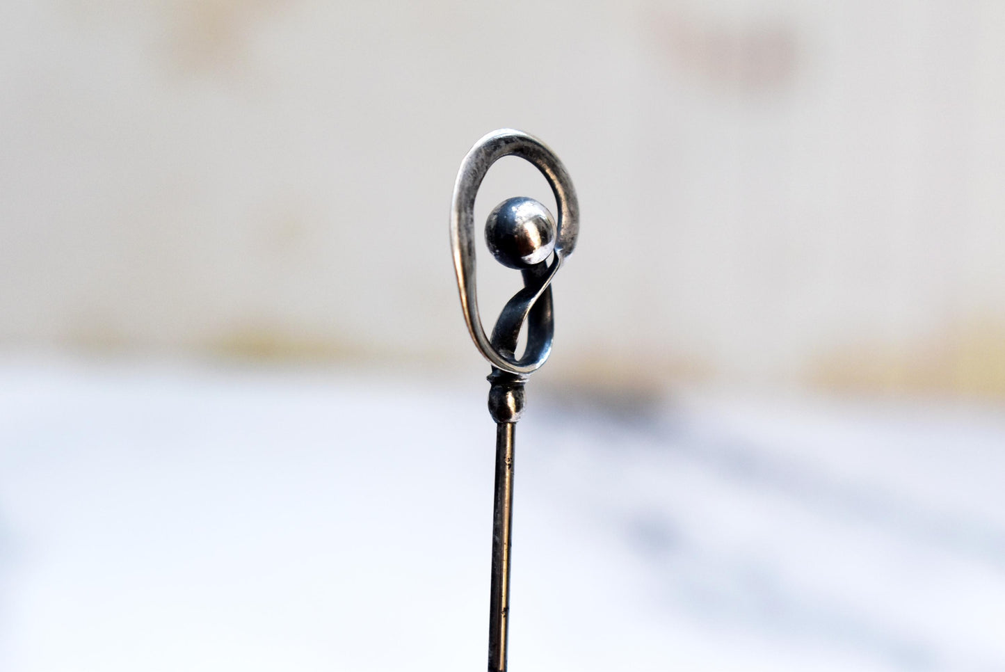 Antique Charles Horner Hat Pin - Gorgeous Large Art Nouveau Design Edwardian Accessory