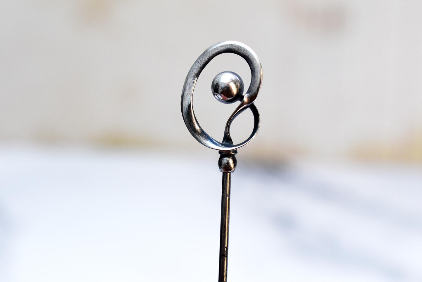 Antique Charles Horner Hat Pin - Gorgeous Large Art Nouveau Design Edwardian Accessory