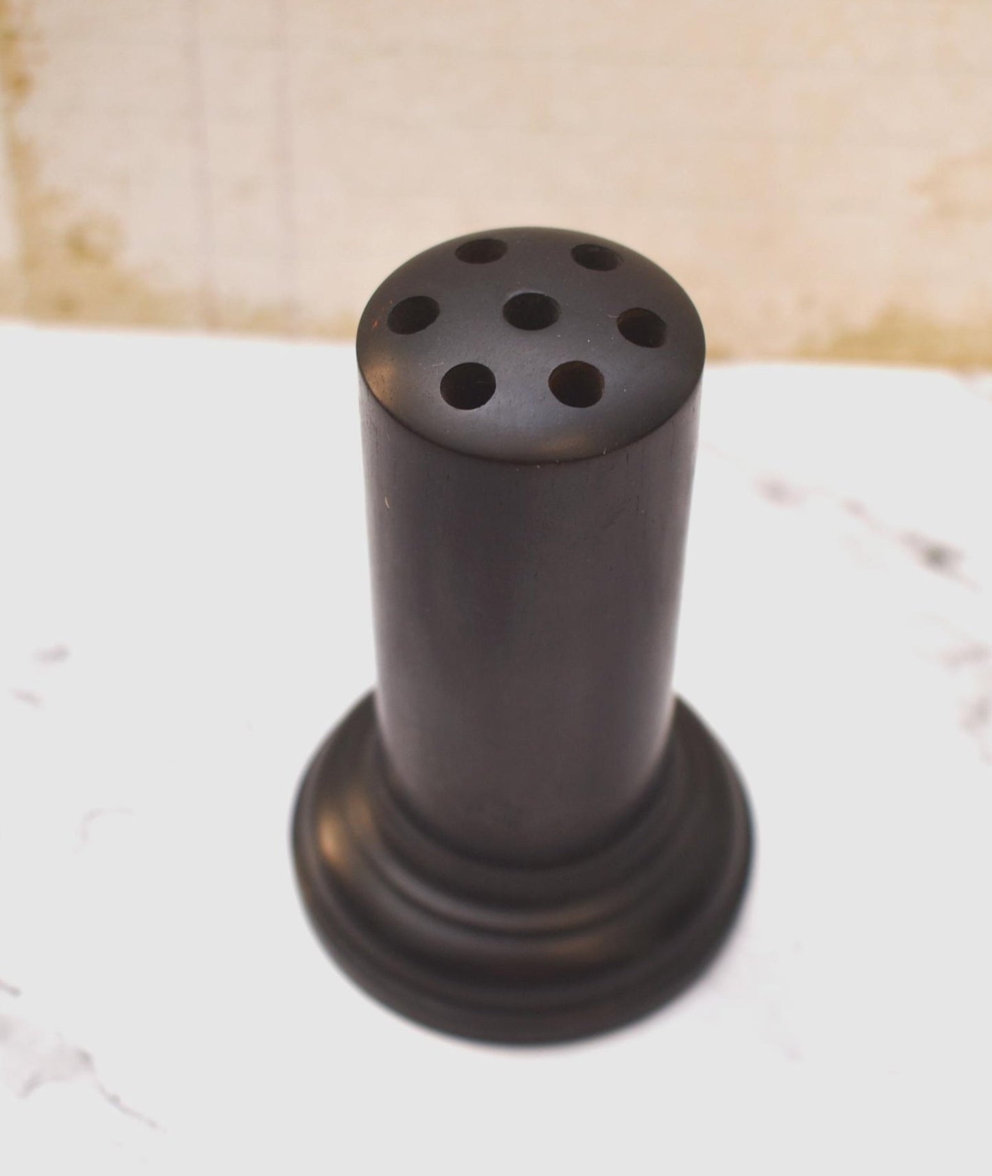 Victorian Ebony Hat Pin Holder - Beautiful Black Wood Lady's Dressing Table Accessory