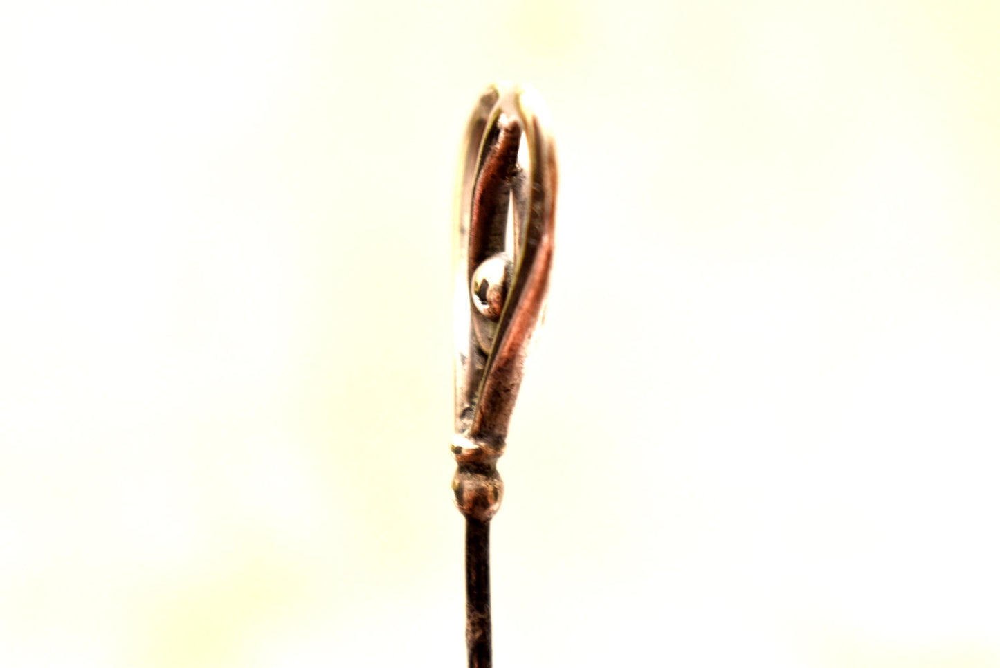 Antique Charles Horner Heart Hat Pin - Gorgeous Hallmarked 1908 Large Art Nouveau Design Edwardian Accessory