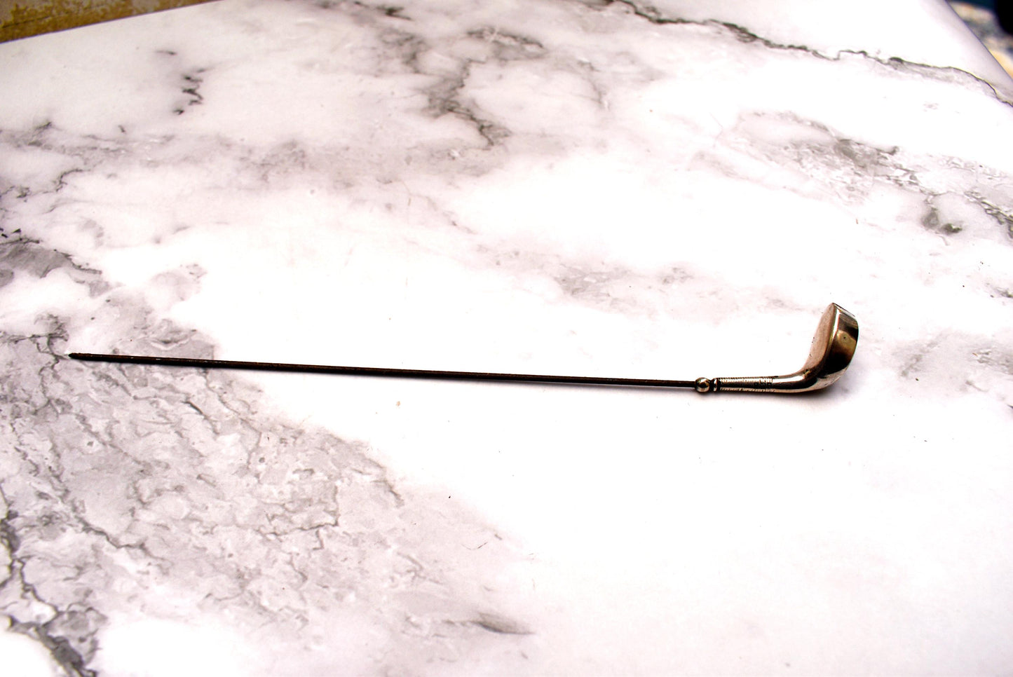 Antique Silver Golf Hat Pin - Beautiful Large Art Nouveau Design Edwardian Accessory 1910 Hallmark