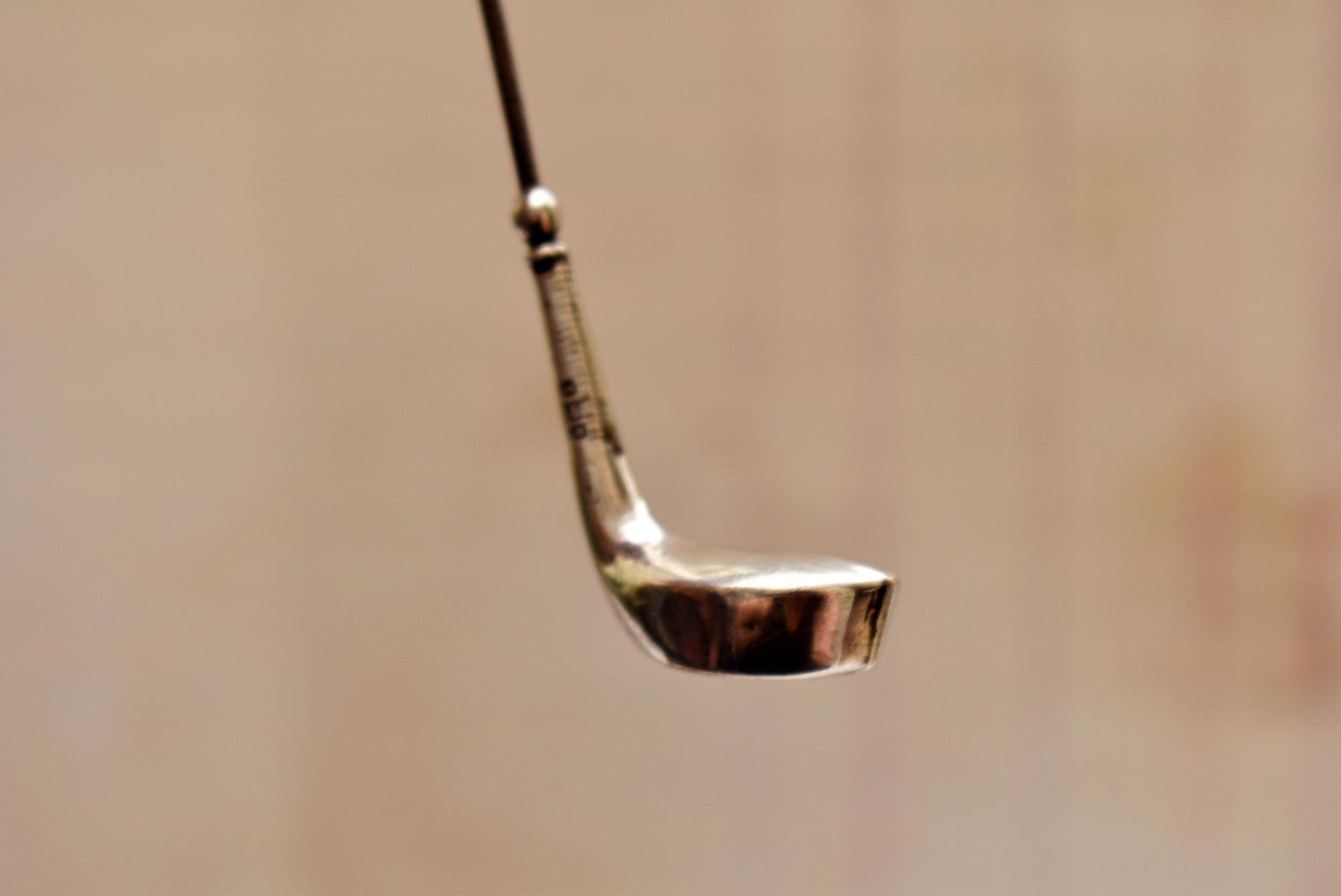 Antique Silver Golf Hat Pin - Beautiful Large Art Nouveau Design Edwardian Accessory 1910 Hallmark