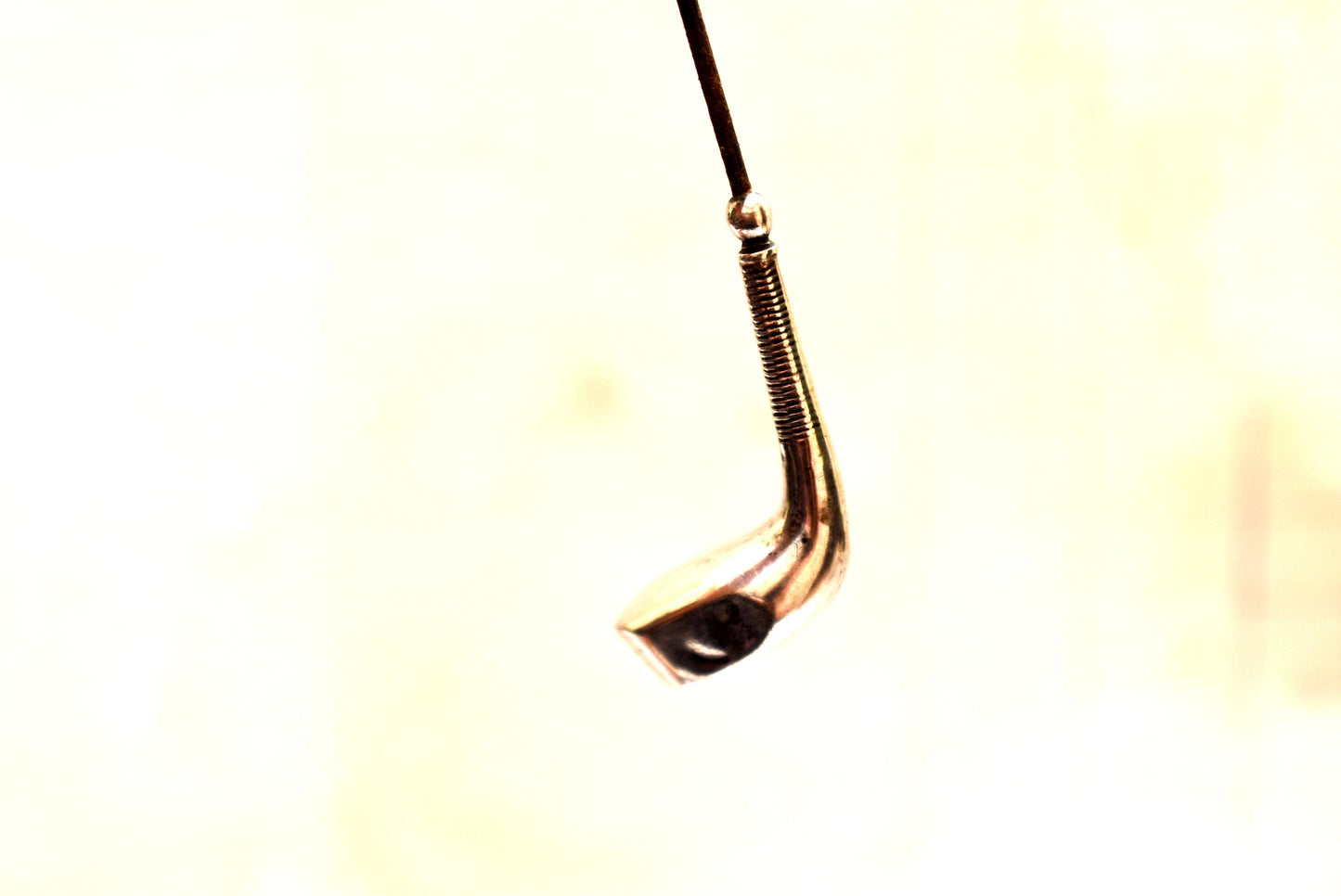 Antique Silver Golf Hat Pin - Beautiful Large Art Nouveau Design Edwardian Accessory 1910 Hallmark