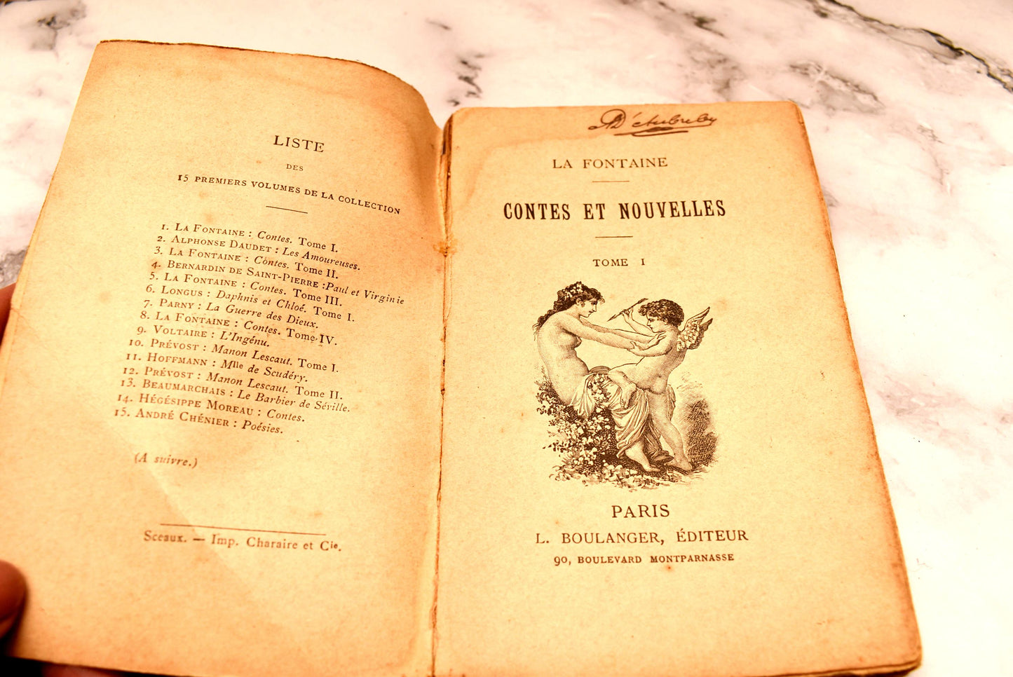 Contes et Nouvelles la Fontaine - Gorgeous Mid Victorian Saucy French Poetry from Petite Bibliothèque