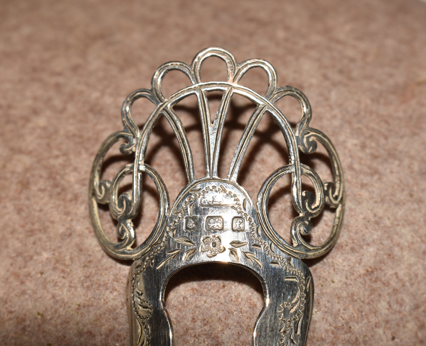 Solid Silver Hair Comb Decoration 1905 Edwardian