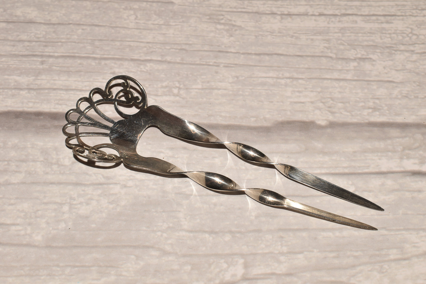 Solid Silver Hair Comb Decoration 1905 Edwardian